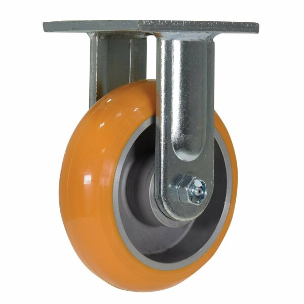 Vestil Orange Premium Heavy Duty Rigid Polyurethane 6 x 2 Caster CST-F40-6X2SI-R